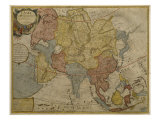Buy Map of Asia, Published in 1700, Paris at AllPosters.com