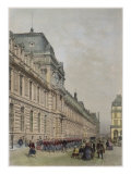 New Facade of Louvre on Rue De Rivoli, Illustration from 