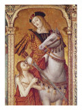 Virgin and Child with SS. Gregory and Martin, detail of St. Martin, 1517