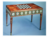 Buy Sevres Games Table with Porcelain Plaques Inset, 1775 at AllPosters.com