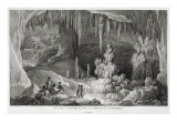 Buy View of the Interior of the Grotto of Antiparos, engraved by Jean Baptiste Tillard at AllPosters.com