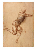A Seated Male Nude Twisting Around, c.1505