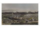Battle of Almansa on the 25th April 1707, Engraved by Ed. Chavane