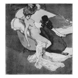 Lesbian Scene, Illustration from 'La Bonbonniere', plate VII, 1907
