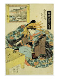 Buy Egawa from Maruebiya House, illustration 'The Courtesans personifying the eight views of Japan' at AllPosters.com