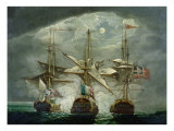 Buy A Moonlit Battle Scene at AllPosters.com