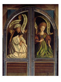 Buy The Ghent Altarpiece, The Erythrean Sibyl and the Cumaean Sibyl, from the Exterior of Two Shutters at AllPosters.com