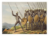 Buy Warriors of New South Wales, engraved by Matthew Dubourg at AllPosters.com