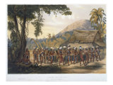 Buy Caribi Village Anai, near River Rupununi, 'Views in Interior of Guiana', engraved by Coke Smith at AllPosters.com