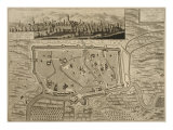 Map of Treviso, from 'Les Villes De Venetie', 1704, Published by Pierre Mortier in Amsterdam