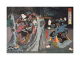 Actors in the Roles of Ettyujiro and Kagekiyo in 'Soga Monogatari'