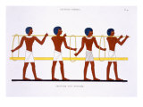 Buy Carrying Method, from a Rare Record of Frescoes from Thebes, recorded 1819-1822 at AllPosters.com
