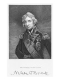 Buy Portrait of Admiral Horatio Nelson with his Signature, engraved by John Cochran at AllPosters.com