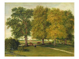 Buy Herder with Cattle beneath Autumnal Trees, c.1821 at AllPosters.com