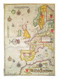 Buy A Generall Carde, and Description of Sea Coastes of Europe, and Navigation in this Book Conteyned at AllPosters.com