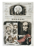 Caricature of 'Hernani', Illustration from the Front Cover of 'La Lune'
