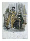 Buy Fashion Plate, Paris, Illustration from 'Le Moniteur De La Mode', Engraved by Lecomte, 1845 at AllPosters.com