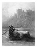Buy Body of Elaine on Way to King Arthur's Palace, Illustration, 'Idylls of King' by Alfred Tennyson at AllPosters.com
