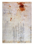 Drawing of an Urn and Figure with Notes