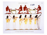 Buy Men Gaming and Women Playing Instruments, from a Rare Record of Frescoes from Thebes at AllPosters.com