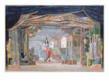 Egyptian Stage Design for Act III of 'Moise et Pharaon' by Rossini Giclee Print