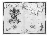 Buy Map No.4 Showing the route of the Armada fleet, engraved by Augustine Ryther; 1588 at AllPosters.com