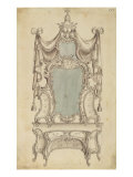 Buy A 'Toylet' Table, from a Gentleman's Cabinet Directory, 1755 at AllPosters.com