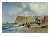 Buy Crinolines on the Beach, Fecamp, 1871 at AllPosters.com