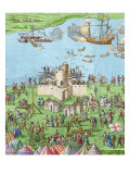 Buy The Encampment of the English Forces Near Portsmouth During the Battle of the Solent, 1778 at AllPosters.com