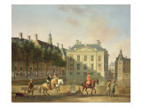 Buy The Mauritshuis from the Langevijverburg, the Hague, with Hawking Party in the Foreground at AllPosters.com