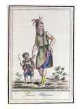 Buy Patagonian Woman, from 'Encylopedie des Voyages', engraved by J. Laroque, published 1796 at AllPosters.com