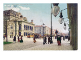 The Kaerntnerring and the Imperial and Royal Opera in Vienna, 1908