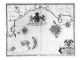 Buy Map No.5 Showing the route of the Armada fleet, engraved by Augustine Ryther, 1588 at AllPosters.com