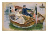 Buy Two Boats with Flags, Wannsee, 1910 at AllPosters.com