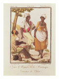 Buy Negro and Negress from Martinique Dancing 'la Chica', engraved by Lachuassee, 1805 at AllPosters.com