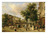 Buy View of Boulevard Montmartre, Paris, 1830 at AllPosters.com