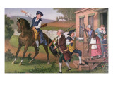 The 'Minute-Men' Arm for Action Against the British, Pub. by Currier and Ives, 1876