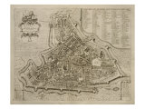 Map of Padua, from 'Les Villes De Venetie', 1704, Published by Pierre Mortier in Amsterdam