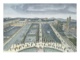 Buy General View of Luxembourg Gardens in Paris, 1810, engraved by J.B. Chapuis at AllPosters.com