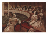 At the Theatre, 'Echos Du Bon Ton', Illustration 'La Francaise Du Siecle: Modes, Moeurs, Usages'