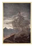 The norns vanish, illustration from 'Siegfried and the Twilight of the Gods', 1924