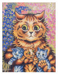 Buy A Cat with her Kittens at AllPosters.com