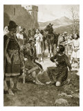 Buy The Meeting of Kenneth and Fenella, 993, Illustration from 'Hutchinson's Story of British Nation' at AllPosters.com
