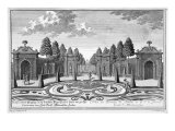 The Gardens of Count Althan, Vienna, engraved by Johann Gottfried Thelott