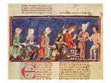 Dice Makers, from the 'Book of Games, Chess, Dice and Boards', 1282