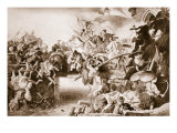 Buy Sortie of Zrinyi During the Defence of Szigetvar Against the Turks, 1566, 1825 at AllPosters.com