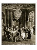 Frederick the Great Entertaining Voltaire at Sanssouci, Germany
