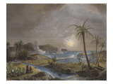 The Battle of Martinique in 1674, Engraved by Chavane