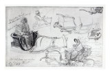 Buy Pony and Traps on Francis Street, London, 1835 at AllPosters.com