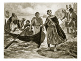 Ethelred the Unready Embarking for Normandy, Illustration 'Hutchinson's Story of British Nation'
